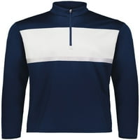Holloway Sportswear XL Boys Prism Bold Zip Pulover mornarica bijela 222691