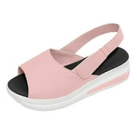 Daqian sandale za žene čišćenje Ženske cipele Modna čvrsta boja Minimalistička riblja usta Debela donji