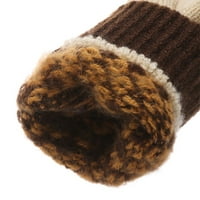 Modni vanjski topli elastični pleteni dodirni ekran mittens zimski rukavice pune rukavice za prste kaki
