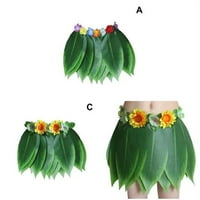 Artifični listovi suknja Havaii trava suknja Ljetna plaža Party kostim za djecu Oduševljeni listovi