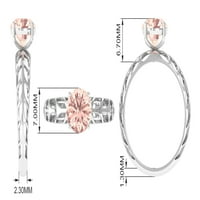 Prv morgatit Prsten za žene - Filigranski prsten, 14k bijelo zlato, SAD 8.50