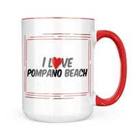 Neonblond I Love Pompano Poklon za plažu za ljubitelje čaja za kavu
