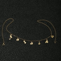 Vised naziv ogrlice personalizirano inicijalno ogrlica Dangle Name Choker Custom Name Ogrlica Naziv
