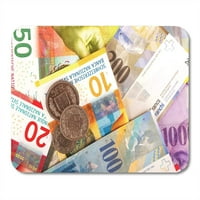 Blue Bank švicarski zapisi franaka i kovanice MousePad jastuk za miš miš miša