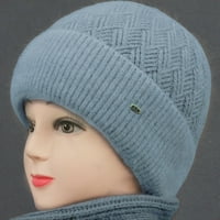 Wirlsweal debela pletena ručka obloge Pletena šešir srednjih godina zimski vuneni šešir sa rukom oblogom