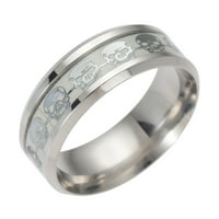 Sehao ženski vintage svjetlosni titanijum čelični prsten muški prsten divan poklon