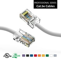 100ft CAT5E UTP Ethernet mrežnog kabla bez pokretanog kabla bijela, pakovanje
