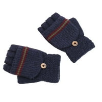 na 65% popusta na zimske rukavice za velike dječje rukavice pola prsta pletene rukavice AB-pređe dječačke