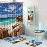 Tropska egzotična stjenovita obala sa valom Sejšeli otok Paradise plaža Cimet kupatilo set za kupanje