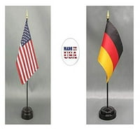 Napravljeno u sad. Američki i njemački Rayon 4 X6 Office zastava i malog ručne tablice zastava, uključuje