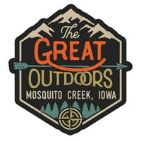 Mosquito Creek Iowa The Great na otvorenom dizajn frižider magnet