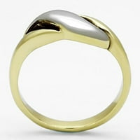 LUXE nakit dizajnira dva tona zlatna jonska prstena od nehrđajućeg čelika - veličine