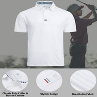 Muške golf polo majice Ležerne prilike Položva s kratkim rukavima za muškarce Casual Golf vlagu Wicking