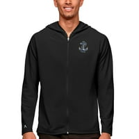Muška antigua crna mornarica Midshingmen Legacy puni zip hoodie