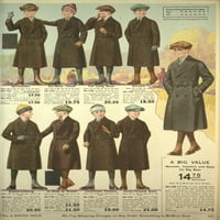 Eaton's Fall katalog 1920-21, dječački kaputi Poster Print nepoznato