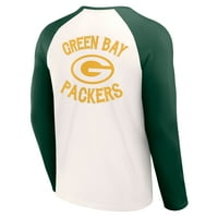 Muška kolekcija NFL Darius Rucker od fanatike krema zelena zelena bay pakera dugih rukava Raglan majica