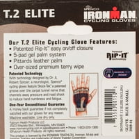 Ironman T. Elite XS Biciklističke rukavice Biciklistički gel Polov prst plavi crni novi