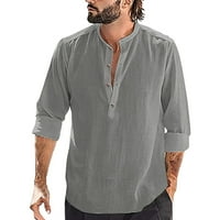 HUMPA majice za muškarce Modna casual top košulja Jednostavna košulja sa košulja sa čvrstim bojama TOP