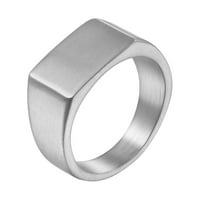 Honeclos Women Muška prstena Zatvoreni nehrđajući čelik Trendi geometrijski prstenovi Dekor Unise Nakit