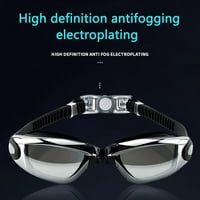 Naočale za plivanje, naočare za plivanje Elektroplatedsko plivanje Mirror Veliki okvir Vodootporni Anti