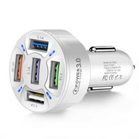 Izdržljiv auto punjač Adapter Auto USB portovi LED displej Prijenosni