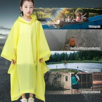 BXIGSFTY Outdoorska kišna odjeća za višekratnu kišu Ponchos Eva Kišni kaput za 6-godina djecu