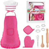Popularni pokloni za 2-godišnju djevojke dječake, kuharski kostim za djecu pregača za djevojke dječje