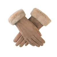 Žene obložene pune rukavice za prste zgušnjavanje FAR-a SUEDE TOUCH EKRAN MITTENS