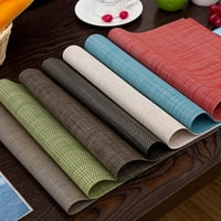 Čvrsta boja Kućni trpezarijski stol Placemat zadebljani tkani PVC placemat