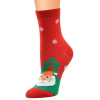 Čarape za žene i muškarce Unizovi božićni print Vintage Cashmere FashionLong Sock Udobne čarape