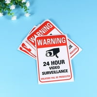 Izdržljiv sat Video nadzor Naljepnica Upozorenje Video nadzor Znak