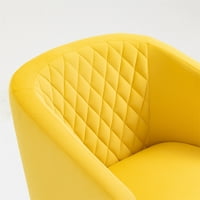 Velvet Accent Fotelja za akcent, moderna stolica sa salonom sa zlatnim metalnim nogama, tapecirana klupska