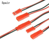 Leke JST priključak za uticku + utičnica 2p sastavljeni kabel konektora crvena + crna žica