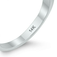 Ženska AGS certificirana Carat TW Diamond Bridal zaručnički prsten u 14k bijelo zlato