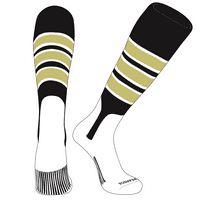 Pa OTC bejzbol softball Stirrup čarape crne, bijele, vegas zlato