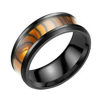 Xinqinghao Shell Titanium prsten Muškarci Popularni izvrsni prsten jednostavan modni nakit Popularni