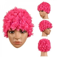 Floral Vintage dame Žena plivanja Cap Petal Retro Plivanje Hat cvjetni kupanje Kapa Atraktivni šešir