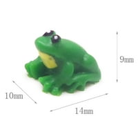 Minijaturna smola žaba Životinjski model za ukrašavanje dvorišta lutke