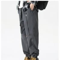 Uorcsa svestrani casual kofer za crtanje pantalone za gležnjače Multi džepne hlače tamno siva