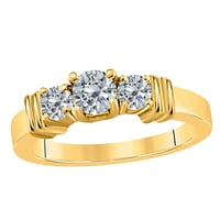 Mauli dragulji za angažovanje prstenova za žene Carat tri kamena daimond emagogement prstena za enagagement