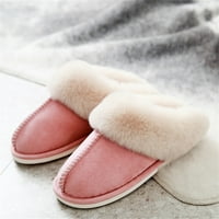 Ženske tople udobne papuče memorijske pjene lepršavo meko toplo za unutarnju zimu na otvorenom pletena