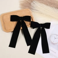 Crni velvet lukovi, baršunaste kose lukovi klip za kosu ukrasi poklon za žene djevojke djeca