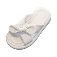 Thiddler Cipele Baby Girls Slatka moda Solid Boja luka Neklizajuća mekana samostalna sandala Papuče