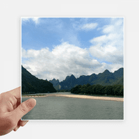 Planine Jezera Fotografska naljepnica Square Wall CourtAcase laptop naljepnica