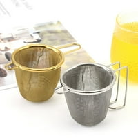 Yannee Filter za čaj, zlatno nehrđajući čelik uređaj za čaj od nehrđajućeg čelika labav list Filter
