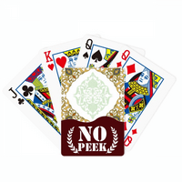 Okvir barokni modernog cvijetnog uzorka Peek poker igračka karta privatna igra