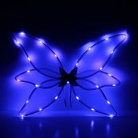 Lamuusaa užarena vila blistalna krila, univerzalno sa svjetlosnim ukrasom za dječje djevojke
