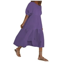 Žene Ležerne košulje sa dugim rukavima i elegantne temperamentne haljine ljetne haljine za visoke žene