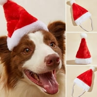 Jolly Dog Santa Claus Hat, Božićni PET plišani kape, Božićne zabave Kostimi zalihe za male pse mačke
