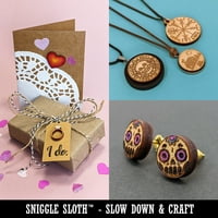 Škorpion Siluette Drvo mini čari oblikuje DIY Craft nakit - bez rupe